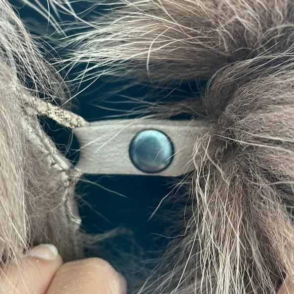 Exclusively Fancy Brown Hooded Fur-Trimmed Cape - Picture 7 of 11